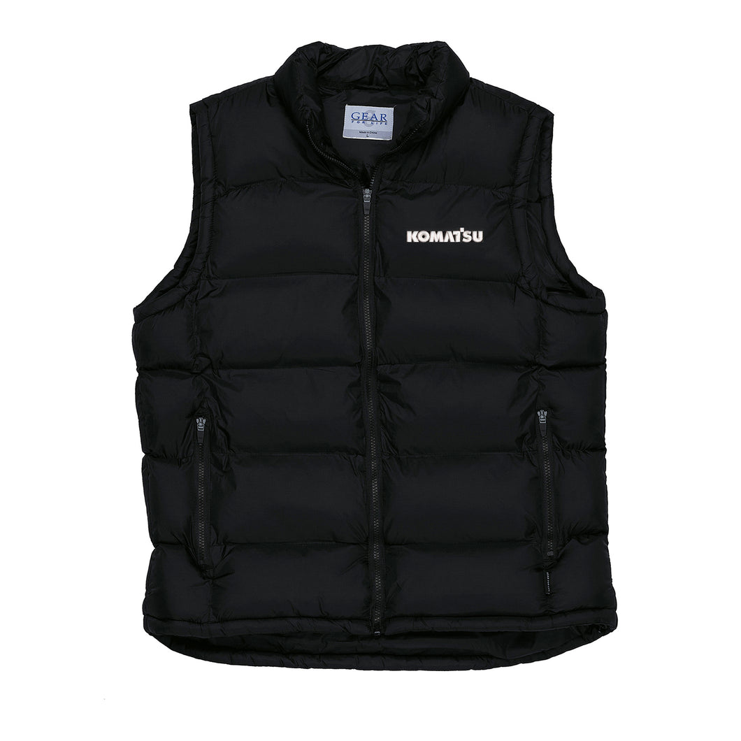 KOMATSU LADIES PUFFER VEST BLACK